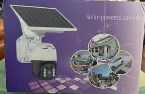 Solar powered 4K HD PTZ security camer